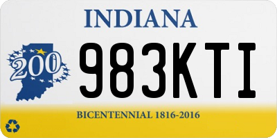 IN license plate 983KTI