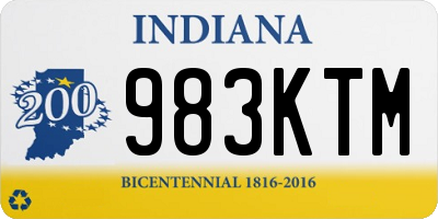 IN license plate 983KTM