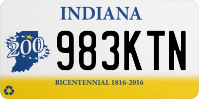 IN license plate 983KTN