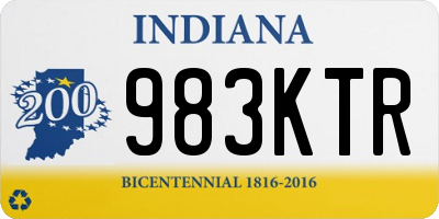 IN license plate 983KTR