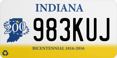 IN license plate 983KUJ