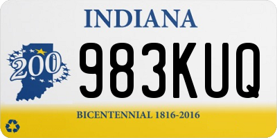 IN license plate 983KUQ