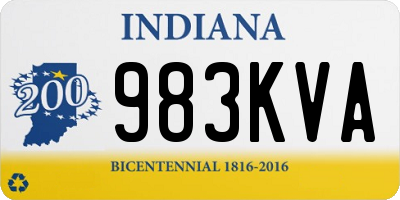 IN license plate 983KVA