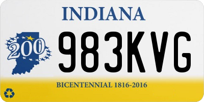 IN license plate 983KVG