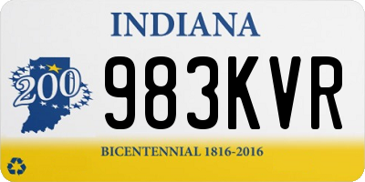 IN license plate 983KVR