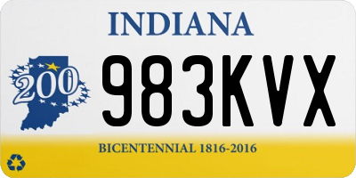 IN license plate 983KVX