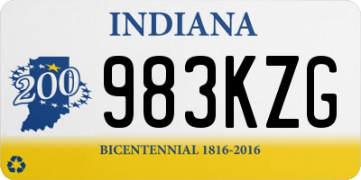 IN license plate 983KZG