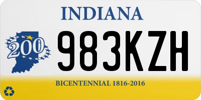 IN license plate 983KZH