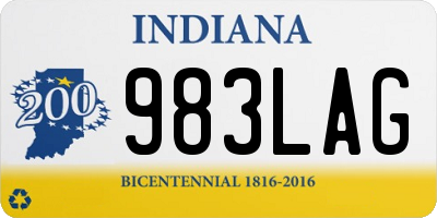 IN license plate 983LAG