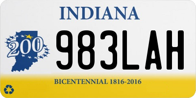 IN license plate 983LAH