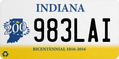 IN license plate 983LAI