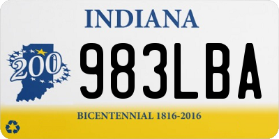 IN license plate 983LBA