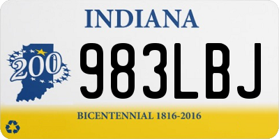 IN license plate 983LBJ