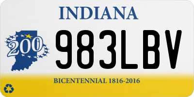 IN license plate 983LBV