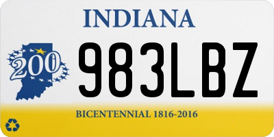 IN license plate 983LBZ