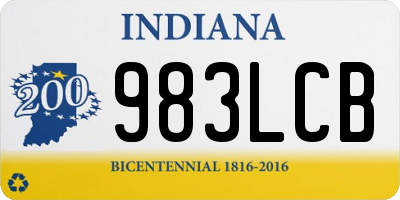 IN license plate 983LCB