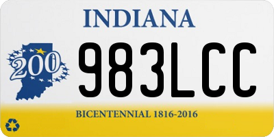 IN license plate 983LCC