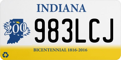 IN license plate 983LCJ