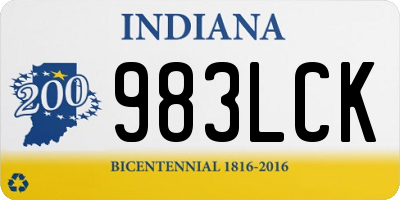 IN license plate 983LCK