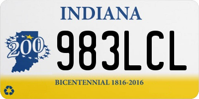 IN license plate 983LCL