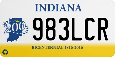 IN license plate 983LCR