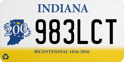 IN license plate 983LCT