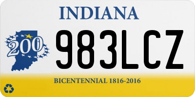 IN license plate 983LCZ