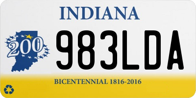 IN license plate 983LDA