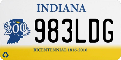 IN license plate 983LDG