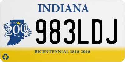 IN license plate 983LDJ