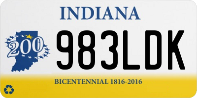 IN license plate 983LDK