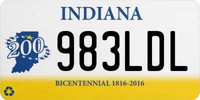 IN license plate 983LDL