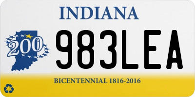 IN license plate 983LEA
