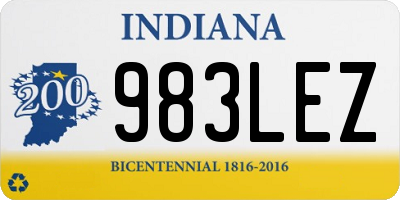 IN license plate 983LEZ