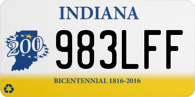 IN license plate 983LFF