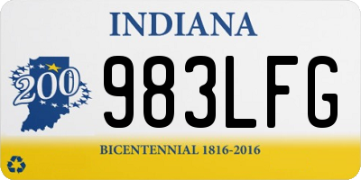 IN license plate 983LFG