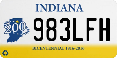 IN license plate 983LFH