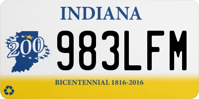 IN license plate 983LFM