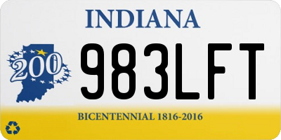 IN license plate 983LFT