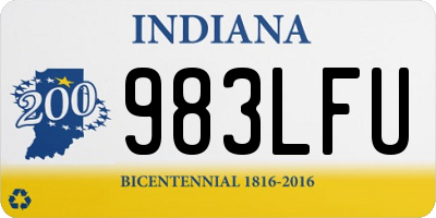 IN license plate 983LFU