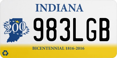 IN license plate 983LGB