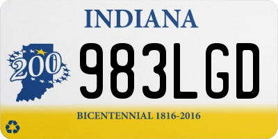 IN license plate 983LGD