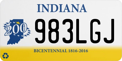 IN license plate 983LGJ
