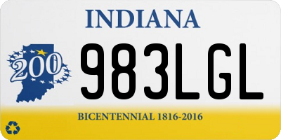 IN license plate 983LGL