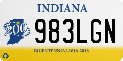 IN license plate 983LGN