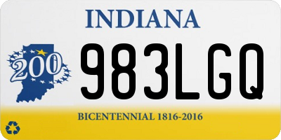 IN license plate 983LGQ