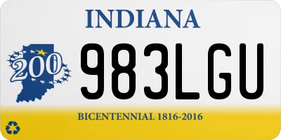 IN license plate 983LGU