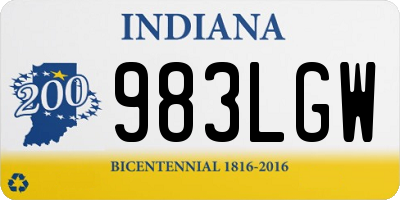 IN license plate 983LGW