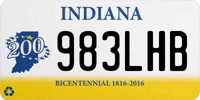 IN license plate 983LHB