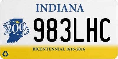 IN license plate 983LHC